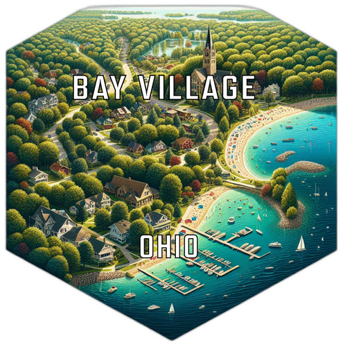 Bay Village Ohio Travel Destination Souvenir Vinyl Decal Sticker 2-Inch