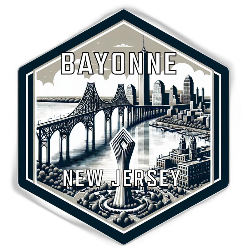 Bayonne New Jersey Travel Destination Souvenir Vinyl Decal Sticker 6-Inch