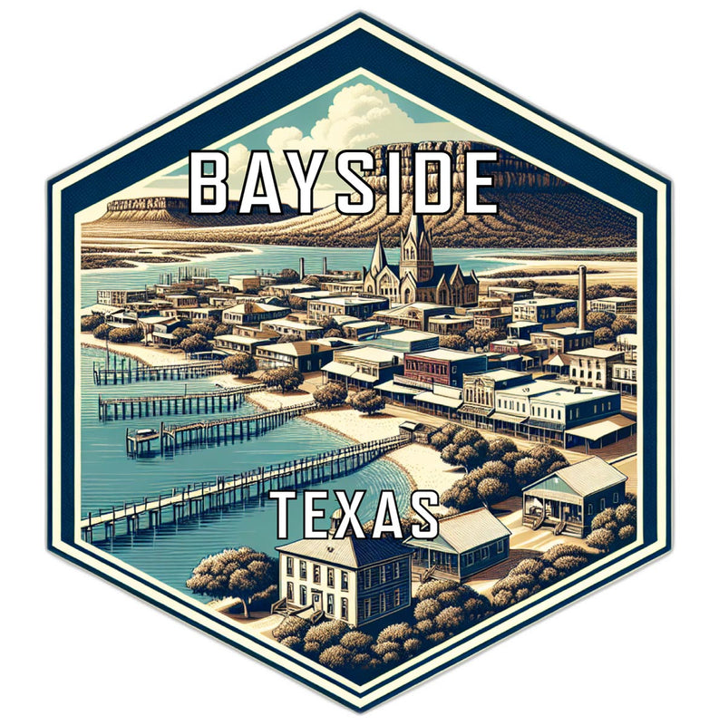 Bayside Texas Travel Destination Souvenir Vinyl Decal Sticker 6-Inch