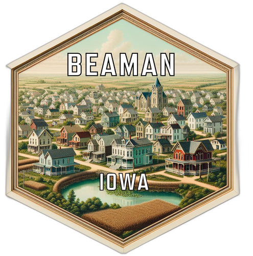 Beaman Iowa Travel Destination Souvenir Vinyl Decal Sticker 6-Inch