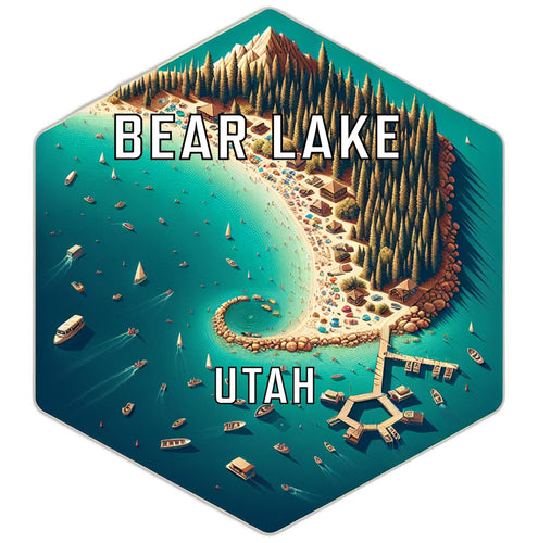Bear Lake Utah Travel Destination Souvenir Vinyl Decal Sticker 2-Inch