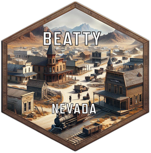 Beatty Nevada Travel Destination Souvenir Vinyl Decal Sticker 4-Inch