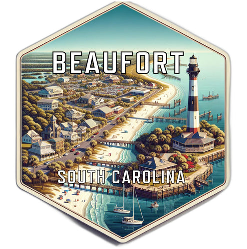 Beaufort South Carolina Travel Destination Souvenir Vinyl Decal Sticker 6-Inch