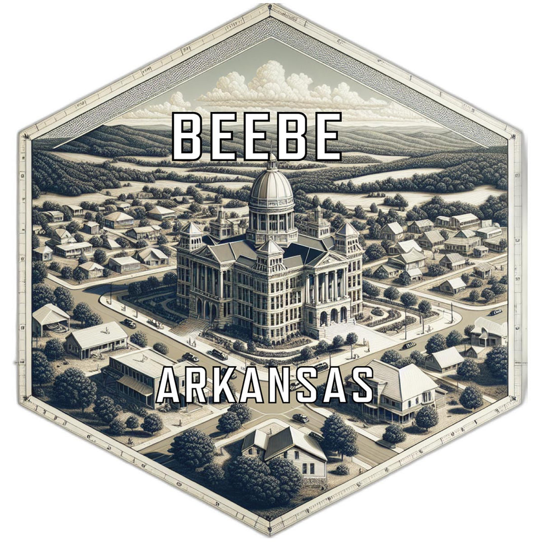 Beebe Arkansas Travel Destination Souvenir Vinyl Decal Sticker 4-Inch