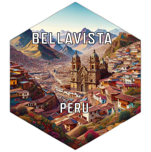 Bellavista Peru Travel Destination Souvenir Vinyl Decal Sticker 6-Inch
