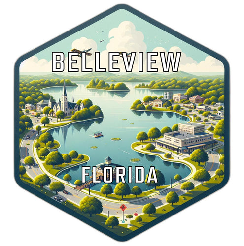 Belleview Florida Travel Destination Souvenir Vinyl Decal Sticker 2-Inch