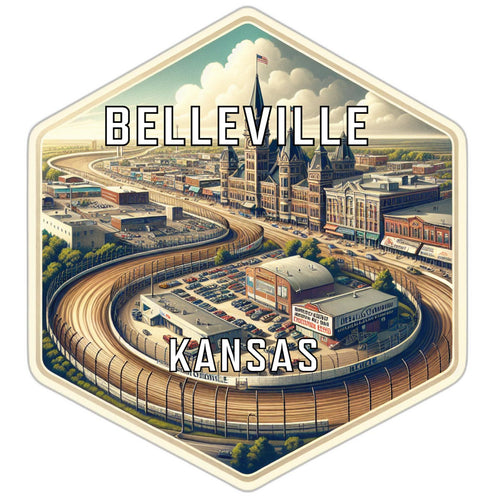 Belleville Kansas Travel Destination Souvenir Vinyl Decal Sticker 2-Inch
