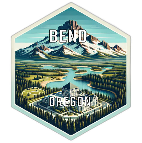 Bend Oregon Travel Destination Souvenir Vinyl Decal Sticker 2-Inch
