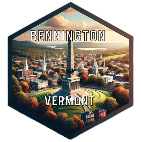 Bennington Vermont Travel Destination Souvenir Vinyl Decal Sticker 6-Inch
