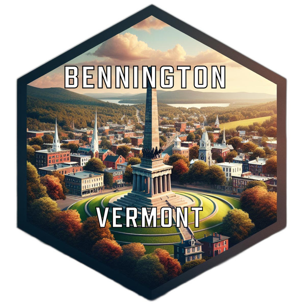 Bennington Vermont Travel Destination Souvenir Vinyl Decal Sticker 6-Inch