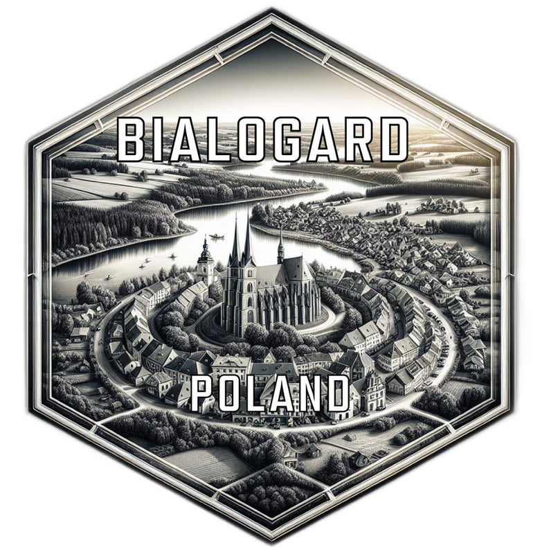 Bialogard Poland Travel Destination Souvenir Vinyl Decal Sticker 6-Inch