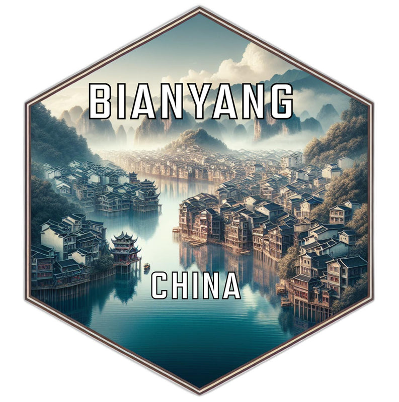 Bianyang China Travel Destination Souvenir Vinyl Decal Sticker 2-Inch
