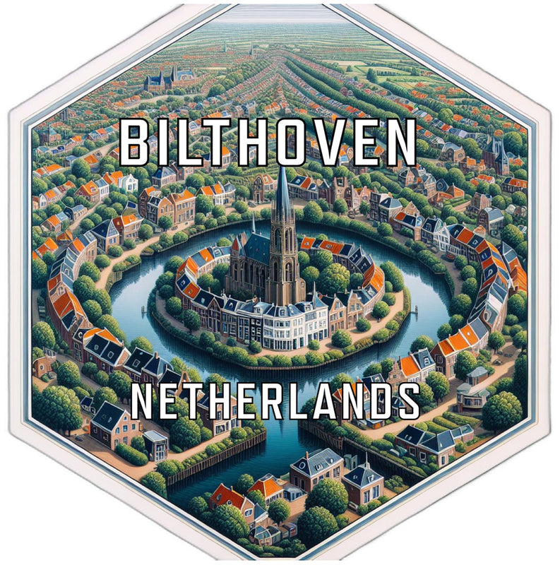 Bilthoven Netherlands Travel Destination Souvenir Vinyl Decal Sticker 2-Inch