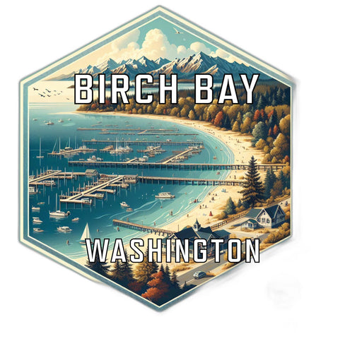 Birch Bay Washington Travel Destination Souvenir Vinyl Decal Sticker 2-Inch