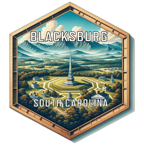 Blacksburg South Carolina Travel Destination Souvenir Vinyl Decal Sticker 4-Inch