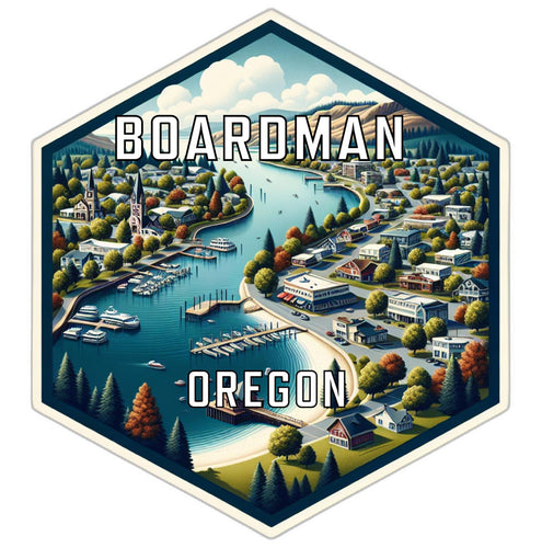 Boardman Oregon Travel Destination Souvenir Vinyl Decal Sticker 2-Inch