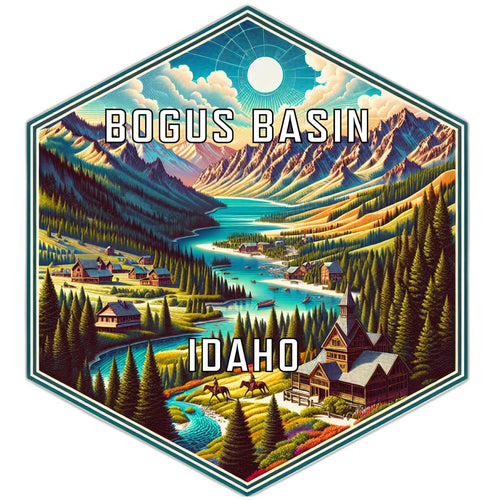 Bogus Basin Idaho Travel Destination Souvenir Vinyl Decal Sticker 6-Inch
