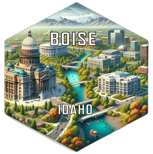 Boise Idaho Travel Destination Souvenir Vinyl Decal Sticker 2-Inch