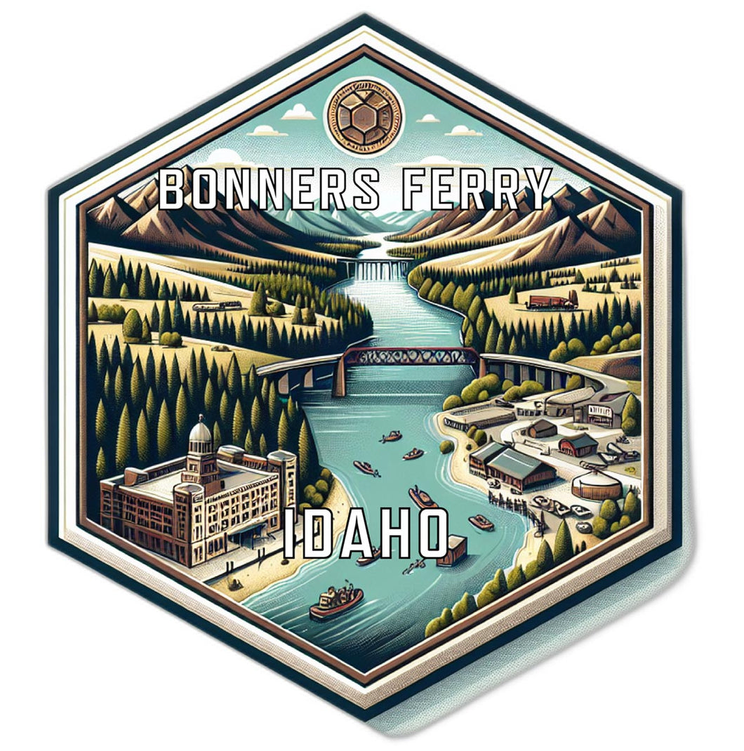 Bonners Ferry Idaho Travel Destination Souvenir Vinyl Decal Sticker 6-Inch
