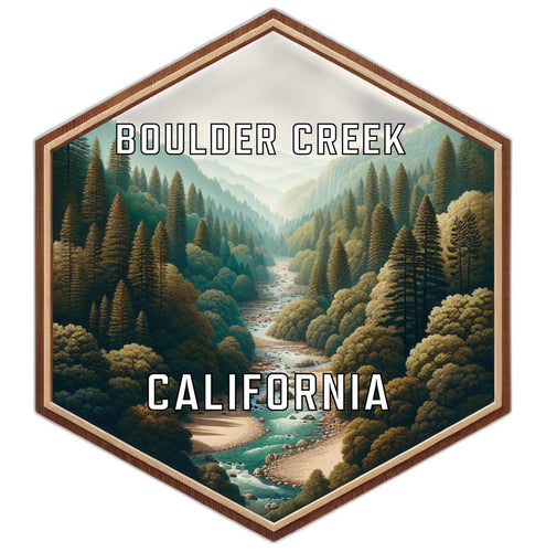 Boulder Creek California Travel Destination Souvenir Vinyl Decal Sticker 2-Inch
