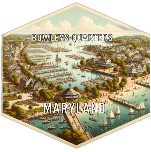 Bowleys Quarters Maryland Travel Destination Souvenir Vinyl Decal Sticker 6-Inch