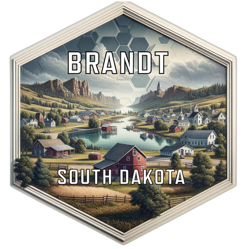 Brandt South Dakota Travel Destination Souvenir Vinyl Decal Sticker 6-Inch