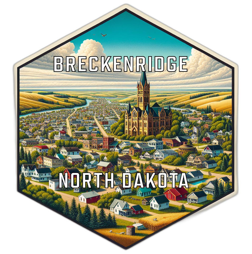 Breckenridge North Dakota Travel Destination Souvenir Vinyl Decal Sticker 2-Inch