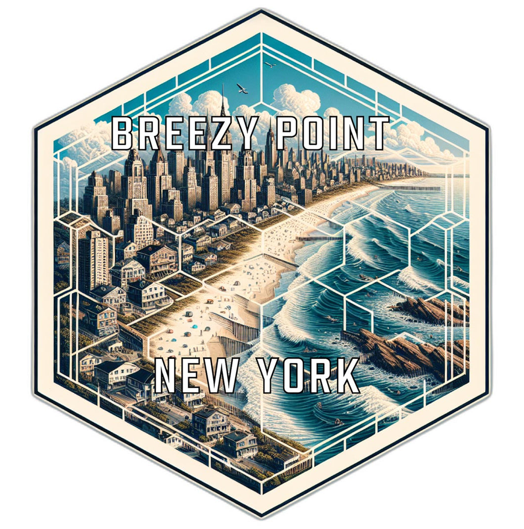 Breezy Point New York Travel Destination Souvenir Vinyl Decal Sticker 6-Inch