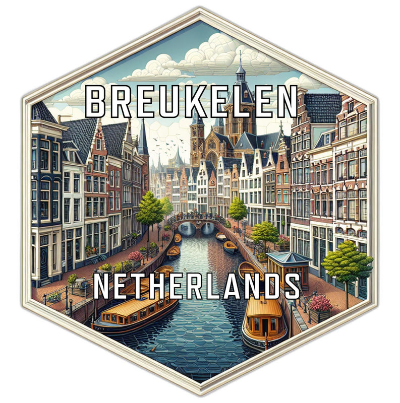 Breukelen Netherlands Travel Destination Souvenir Vinyl Decal Sticker 2-Inch