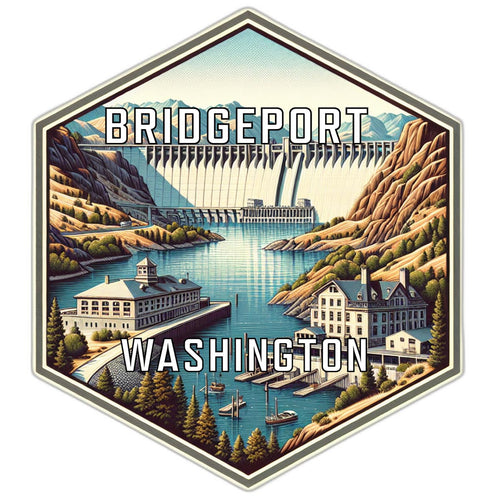 Bridgeport Washington Travel Destination Souvenir Vinyl Decal Sticker 2-Inch