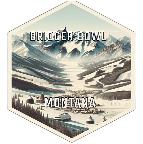 Bridger Bowl Montana Travel Destination Souvenir Vinyl Decal Sticker 4-Inch