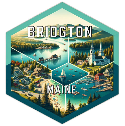 Bridgton Maine Travel Destination Souvenir Vinyl Decal Sticker 4-Inch