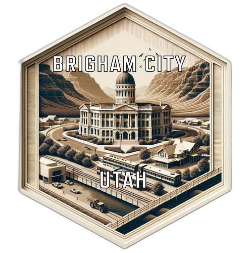 Brigham City Utah Travel Destination Souvenir Vinyl Decal Sticker 2-Inch