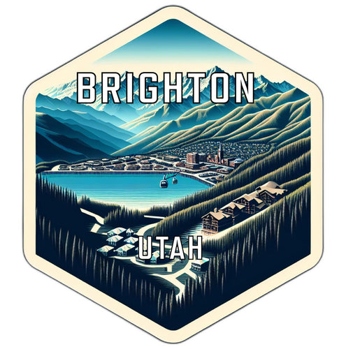 Brighton Utah Travel Destination Souvenir Vinyl Decal Sticker 2-Inch