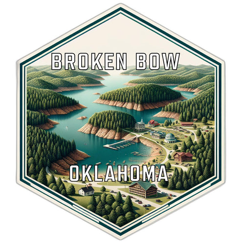 Broken Bow Oklahoma Travel Destination Souvenir Vinyl Decal Sticker 6-Inch