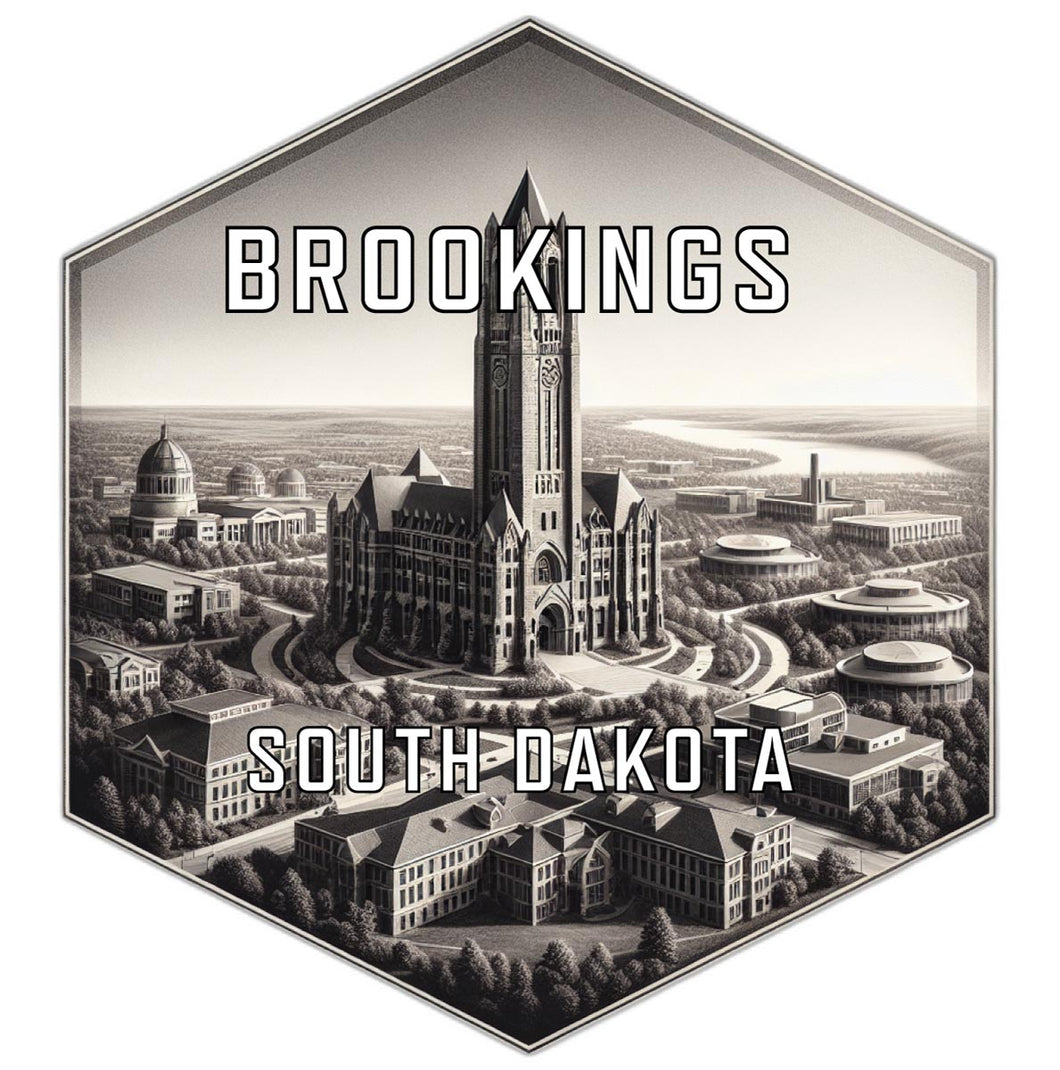 Brookings South Dakota Travel Destination Souvenir Vinyl Decal Sticker 6-Inch