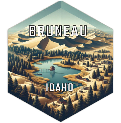Bruneau Idaho Travel Destination Souvenir Vinyl Decal Sticker 4-Inch