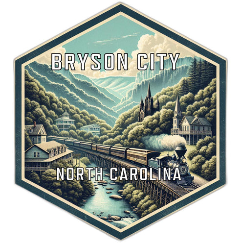 Asheville North Carolina Souvenir Fridge Magnet - 2x3 Inch Explore The Outdoors Design
