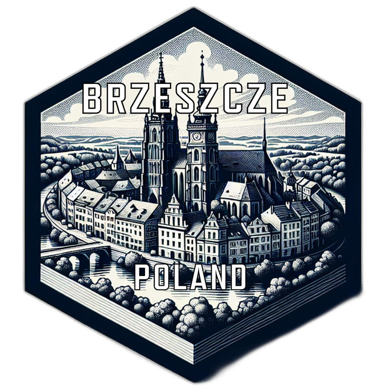 Brzeszcze Poland Travel Destination Souvenir Vinyl Decal Sticker 2-Inch