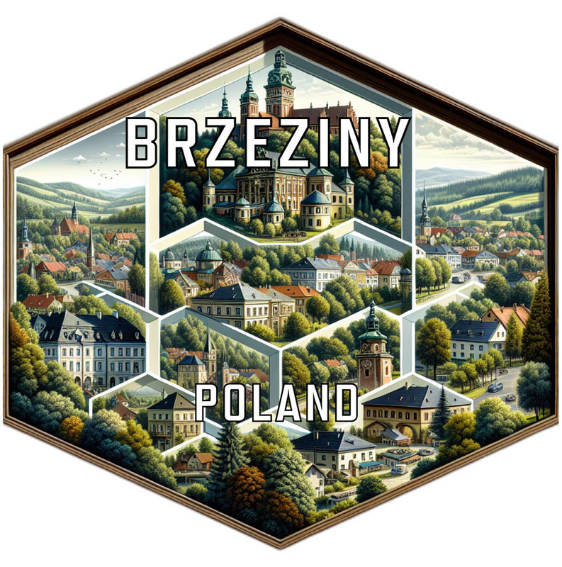 Brzeziny Poland Travel Destination Souvenir Vinyl Decal Sticker 6-Inch