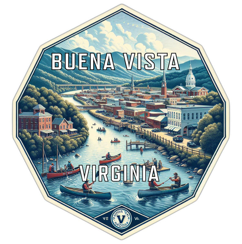 Buena Vista Virginia Travel Destination Souvenir Vinyl Decal Sticker 4-Inch