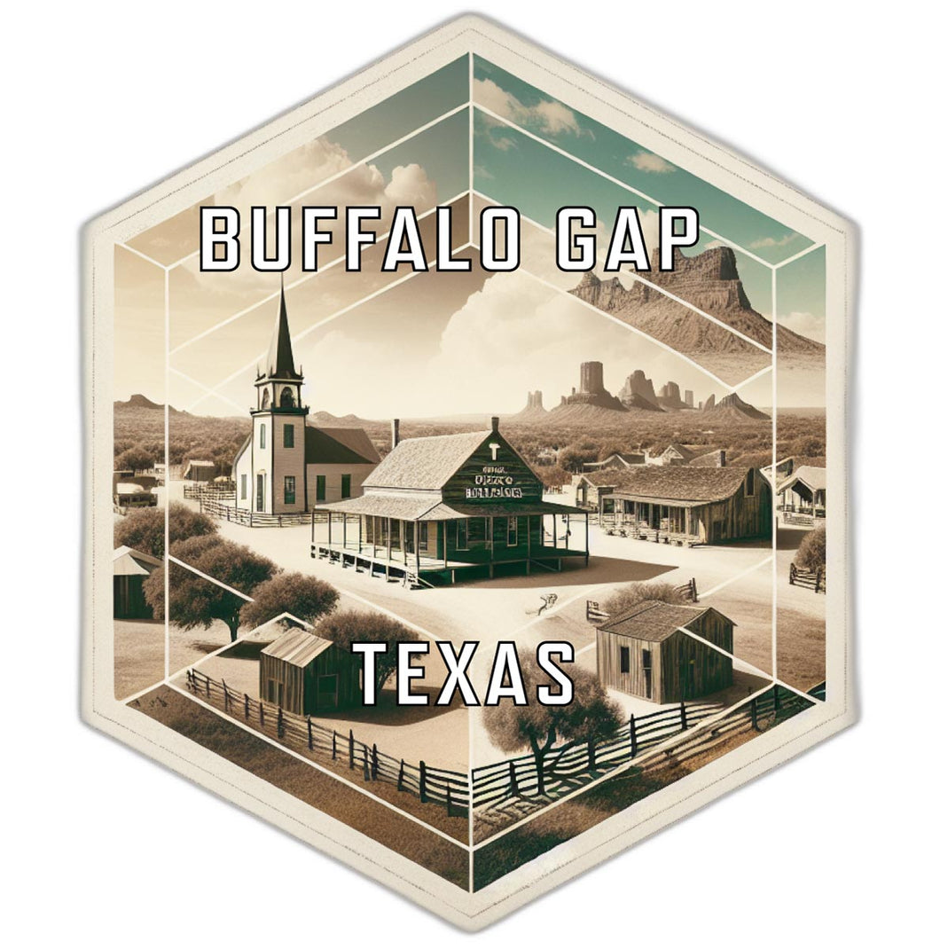 Buffalo Gap Texas Travel Destination Souvenir Vinyl Decal Sticker 4-Inch