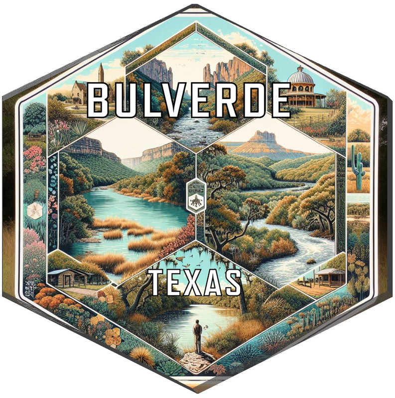 Bulverde Texas Travel Destination Souvenir Vinyl Decal Sticker 4-Inch