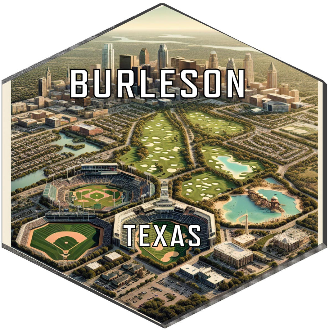 Burleson Texas Travel Destination Souvenir Vinyl Decal Sticker 6-Inch