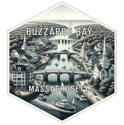 Buzzards Bay Massachusetts Travel Destination Souvenir Vinyl Decal Sticker 2-Inch