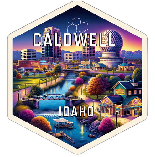 Caldwell Idaho Travel Destination Souvenir Vinyl Decal Sticker 4-Inch