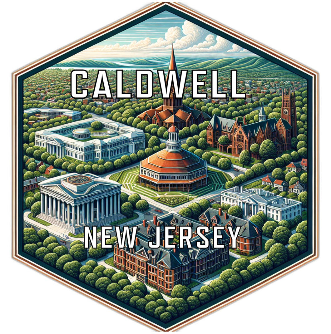 Caldwell New Jersey Travel Destination Souvenir Vinyl Decal Sticker 2-Inch