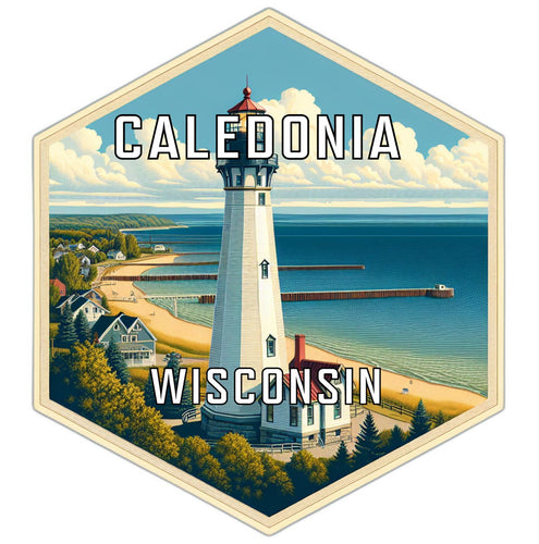 Caledonia Wisconsin Travel Destination Souvenir Vinyl Decal Sticker 2-Inch