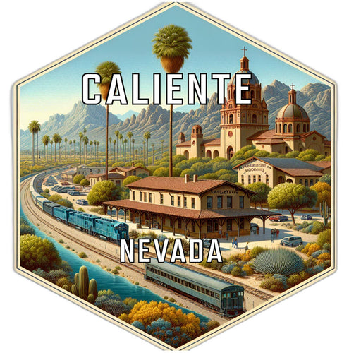 Caliente Nevada Travel Destination Souvenir Vinyl Decal Sticker 2-Inch
