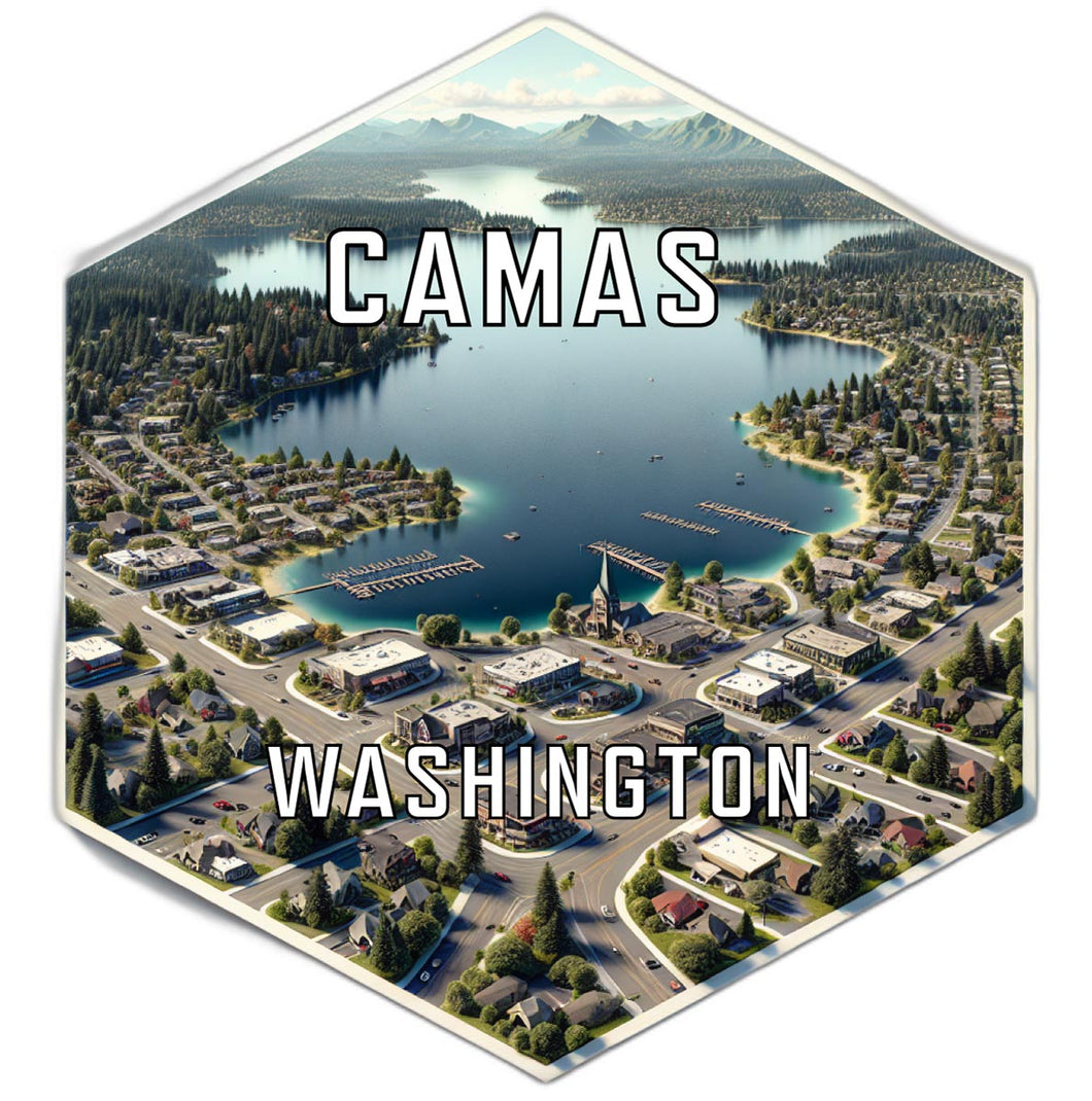 Camas Washington Travel Destination Souvenir Vinyl Decal Sticker 2-Inch